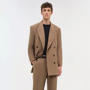 SIMKHAI George Oversized Double-Breasted Sport Jacket